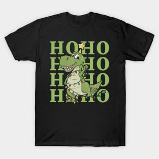 T-Rex Dinosaur Christmas Laughing Sarcasm Humor Laugh T-Shirt